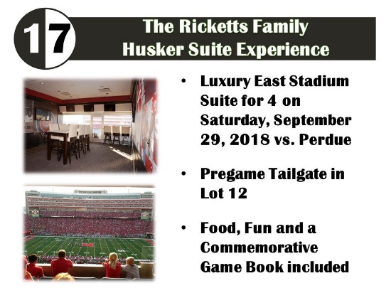 The Ricketts Family Husker Suite Experience