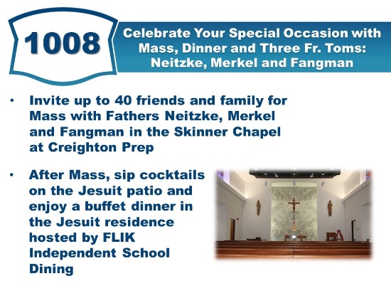 Celebrate Your Special Occasion with Mass, Dinner and Three Fr. Toms: Neitzke, Merkel and Fangman