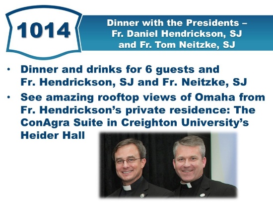Dinner with the Presidents - Fr. Daniel Hendrickson, SJ and Fr. Tom Neitzke, SJ