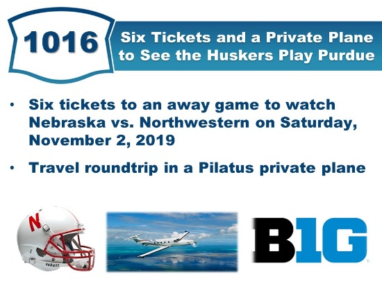 Six Tickets and a Private Plane to See the Huskers Play Purdue