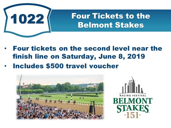 Four Tickets to the Belmont Stakes