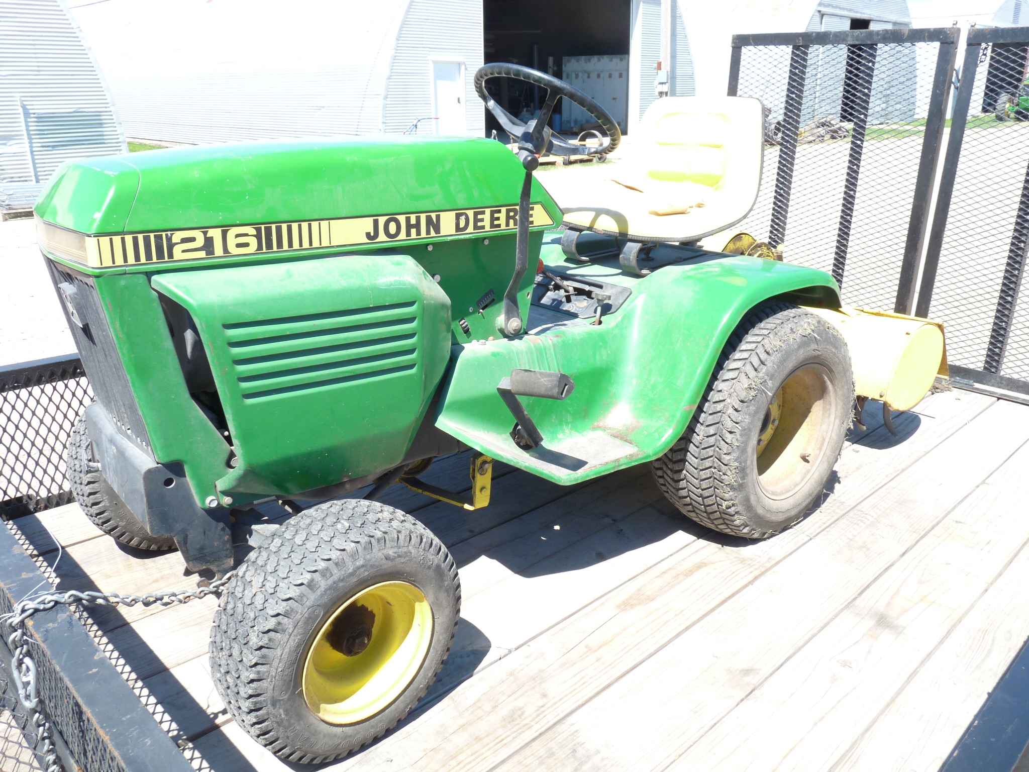 John deere 216 tiller hot sale