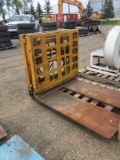 Slip sheet forklift attachment