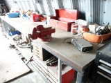 12' Metal Work Bench with Vise