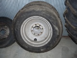 Set of Single Rib Front Tires on 8 hole rims