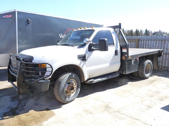 '08 F-350 4X4 1-ton Dually, 12' Flat Bed