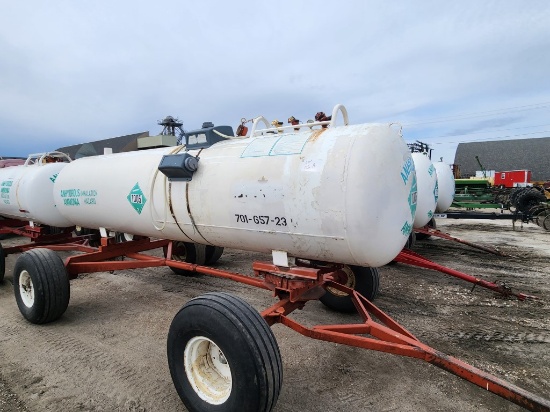 1500 Gal. Ammonia Tank on Trailer