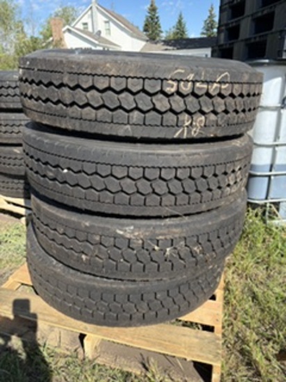 4-New 295/75 R22.5 Truck Tires