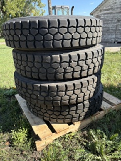 4-Used Truck Grip Tires