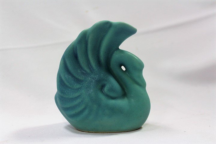 Van Briggle Pottery Swan Vase Art Antiques Collectibles