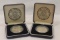 Set of 2 - Silver Coins - First Anniversary Liberation of Kuwait.