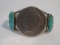 1922 Liberty Silver Dollar and Turquoise Cuff Bracelet