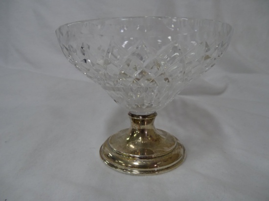 Hawkes Sterling & Crystal  Compote.