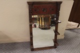 Mirror with Toile Painting