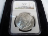 1881 Silver Dollar. Graded S S $1 MS64