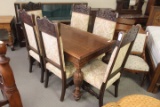 Carved Table with 6 Northwind Chairs