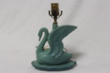 Van Briggle Swan Lamp