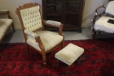 Eastlake Chair with Stool.