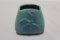 Van Briggle Pottery Triangle/Square with Flower in Ming Blue