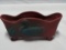 Van Briggle Pottery footed Swan Planter in Mulberry