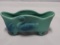 Van Briggle Pottery footed Swan Planter in Ming Blue