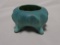 Van Briggle Pottery Octagon Bowl with Feet in Ming Blue