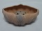 Van Briggle Tulip Bowl with Frog in Dusty Rose