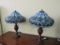Set of 2 Tiffany Style Lamps with shades.