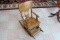 Child Size Oak Rocking Chair
