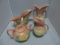 Set of 4 Pieces of Hull Pottery.