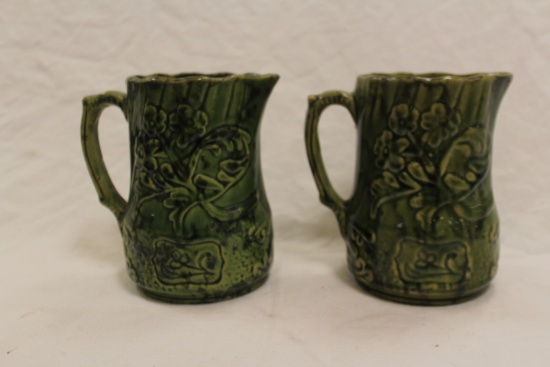 Set of 2 Green Pitchers