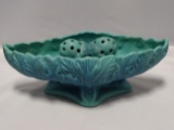 Van Briggle Pottery Oak and Acorn with Frog in Ming Blue