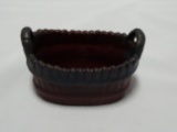 Van Briggle Pottery Basket in Mulberry