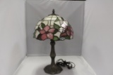 Tiffany Style Stained Glass Lamp and Shade