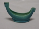 Van Briggle Gondola with Frog in Ming Blue