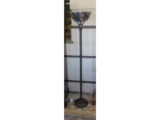 Tiffany Style Floor Lamp with Stained Glass Shade