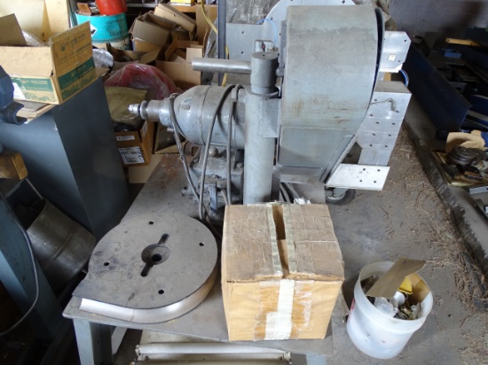 Bench Grinder with Cover and Table