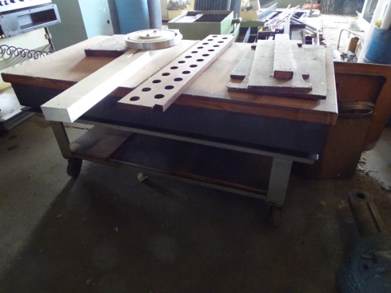 Industrial Work Table. Solid Granite