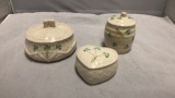 Belleek Set of Covered Dishes