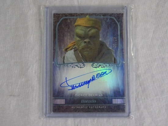 Star Wars Barada Dickey  Beer Auto Topps Card