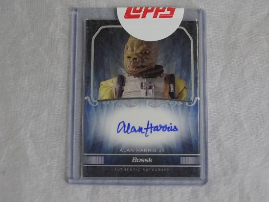 2015 Topps Star Wars Masterwork Autograph card