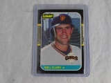 1987 Leaf Will Clark Rookie Card