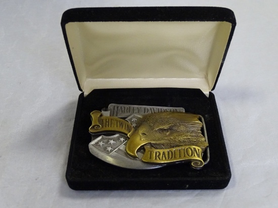 Harley Davidson Buckle "The Twin Tradition"