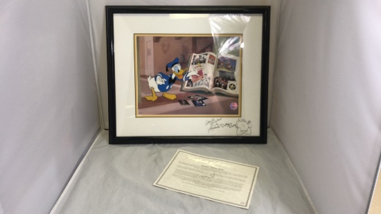 Donald's Memory Book Signed and Framed
