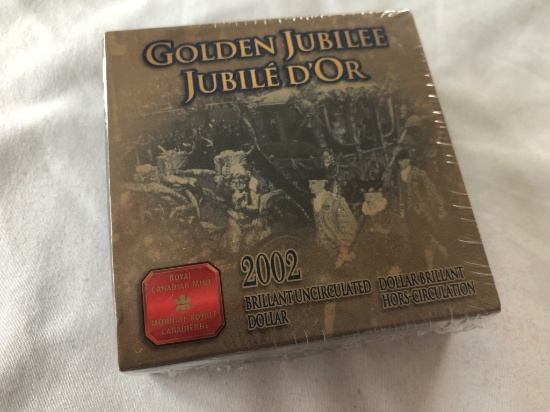 2002 Golden Jubilee Uncirculated Canadian Dollar.