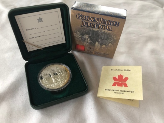 2002 Golden Jubilee Silver Proof CanadianDollar.