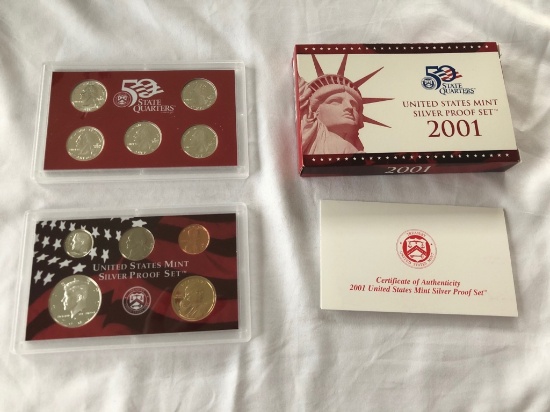 2001 US Silver Proof Set.