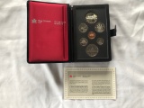 1984 Candian Proof Set includes both silver and nickel dollars.