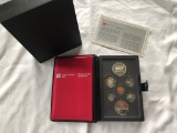 1985 Candian Proof Set includes both silver and nickel dollars.