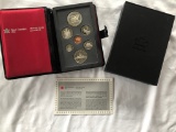 1985 Candian Proof Set includes both silver and nickel dollars.